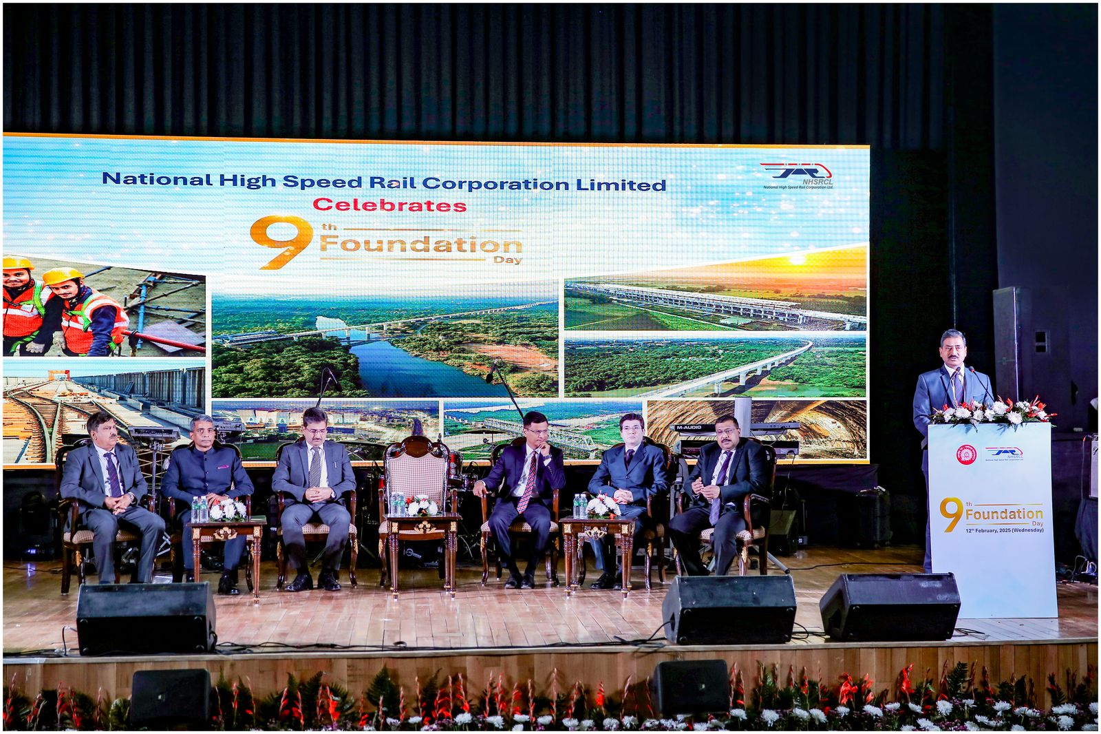 राष्ट्रीय उच्च गती रेल महामंडळ लिमिटेड 12 फेब्रुवारी 2025 रोजी आपला 9 वा स्थापना दिन साजरा करत आहे